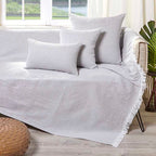 Διακοσμητική Μαξιλαροθήκη Charisma Cotton Stripe White 30X50